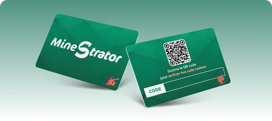 Image depicting MineStrator virtual or physical gift cards