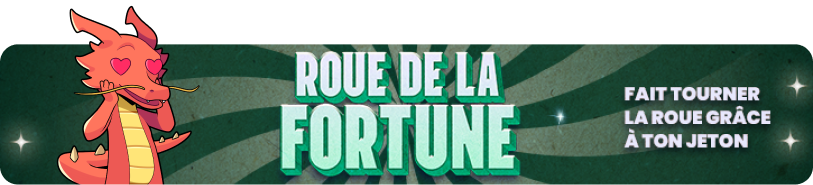 Bannière de présentation de la roue de la fortune